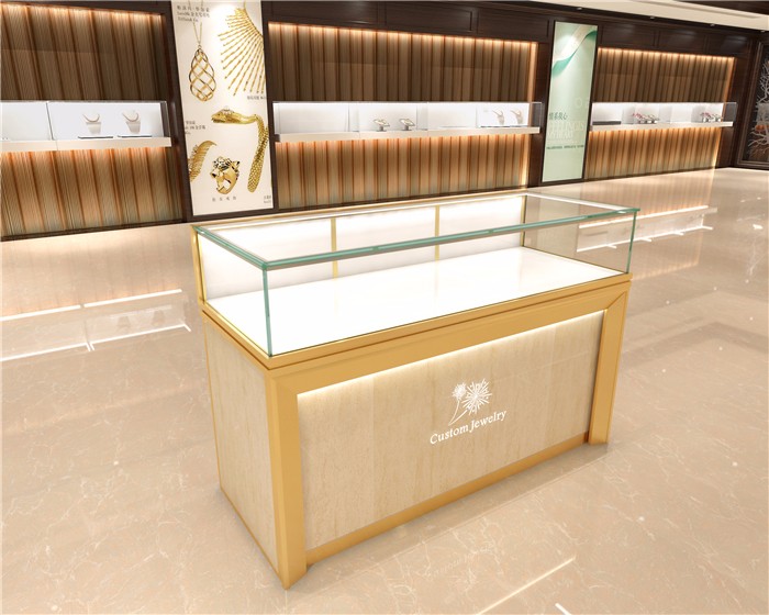 玻璃首飾展柜,精品珠寶展示柜臺(tái)